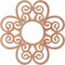 Ekena Millwork Cohen Wood Fretwork Pierced Ceiling Medallion, Cherry, 26"OD x 8 7/8"ID x 3/8"T CMWP26X26X0375COCH - alternate 3